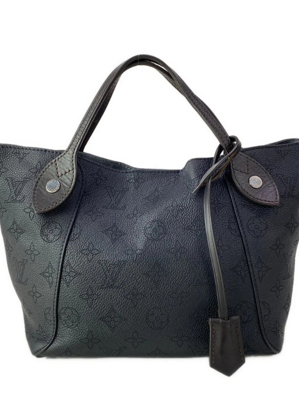 LOUIS VUITTON Hina PM M54350 Noir Mahina DR3178 Tote Bag Mahina Leather